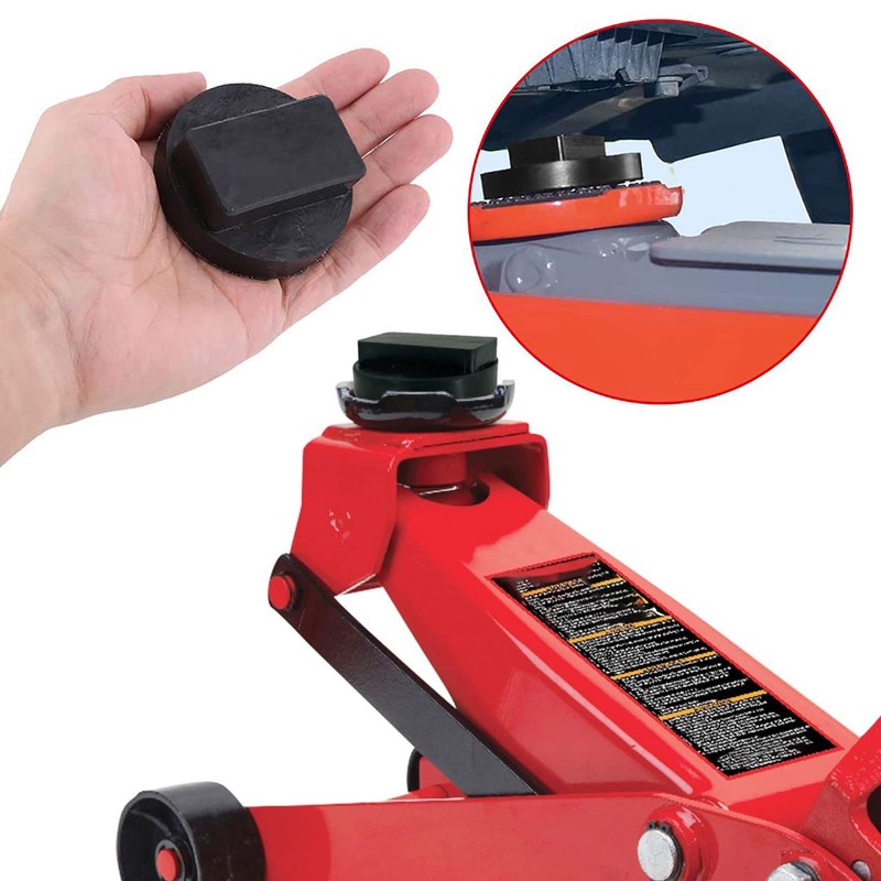 HREDZEO Jack Pad,2 Pcs Black Car Rubber Jack Pads Tool