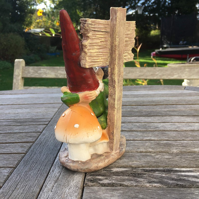 FHFY Garden Wesley the Weeder Traditional Gnome Garden 20 cm