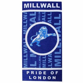 GIFTS 4 ALL New Millwall Football Fans Cotton Beach Towel, Giant Millwall Lions Bath Towel, Millwall Holiday Beach Towel