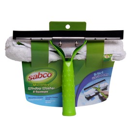 Sabco 2 in 1 Microfibre Window Washer Squeegee
