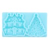Christmas Tree Silicone Molds Christmas House Fondant Mold