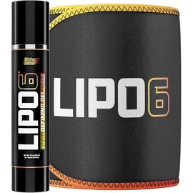 Nutrex Lipo 6 Gel Reductor + Cinturón Reafirmante | Quemador de Grasa con Efecto Calor | Tonifica Abdomen, Brazos y Piernas | Talla Única | Para Mujer y Hombre