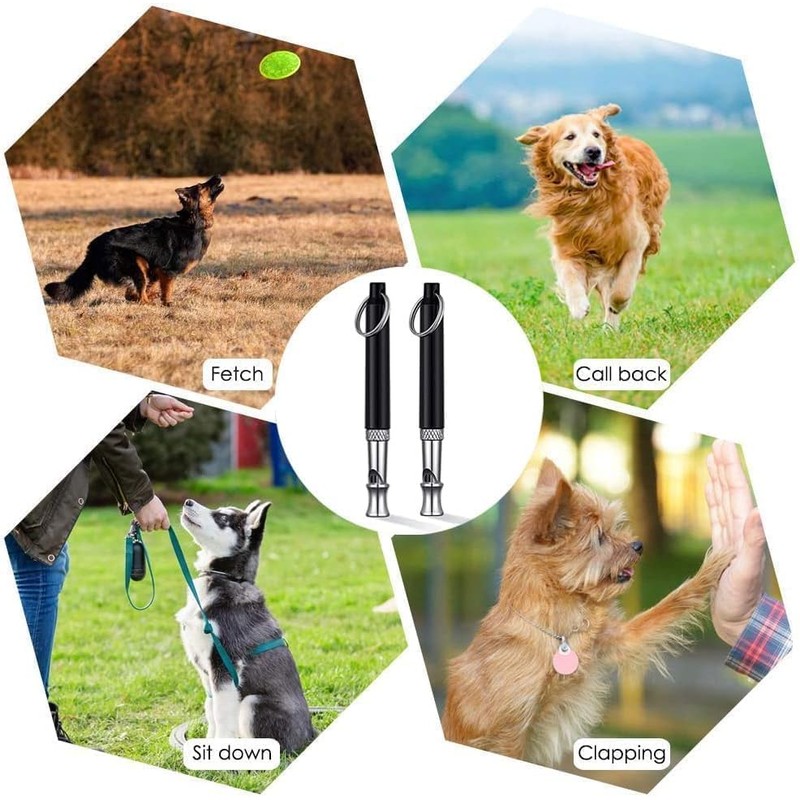 2 Pack Dog Whistle, Dog Whistle to Stop Barking Neighbors