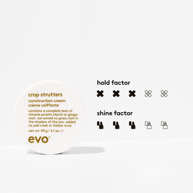 evo Crop Strutters Construction Cream - Medium Hold Smoothing Hair