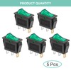 QTEATAK KCD3 SPST On/Off 3-Pin 2-Position Snap DC 12V-24V 30A
