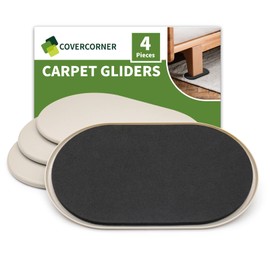 COVERCORNER Furniture Sliders for Carpet 4 PCS - 9 1/2 inch Furniture Moving Slider Chair Legs Floors Protectors– Move Your Furniture Easy & Safely (for Carpet)