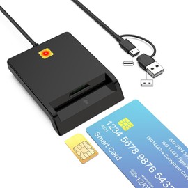 Rocketek Smart Card Reader: Electronic identification, digital signing, CRS CNS medical card, CAC Ministry of Defense, National TS-CNS service, SPID certification, HBCI compatible. Plug and play, no