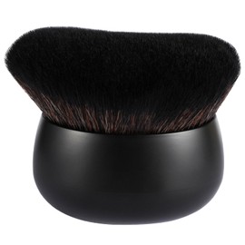 Extra Large Body Makeup Brush for Self Tanner, 75mm Leg Makeup & Bronzer Blend Kabuki Brush Ultra Soft Dense Vegan Bristles for Body Makeup, Oval Face & Back, Tattoo Cover up, Wet & Dry Use (Black)