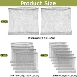 26 Pcs Plant Root Guard Baskets Gopher and Vole Wire Baskets Stainless Steel Plant Wire Speed Baskets Mesh Animal Cages Plant Baskets for Plant Root Vegetables Protection, 1 Gallon 3 Gallon 5 Gallon