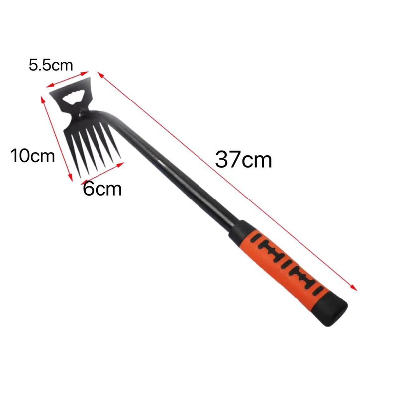 2-in-1 Garden Weeding Tool for Soil Care – Stainless Steel