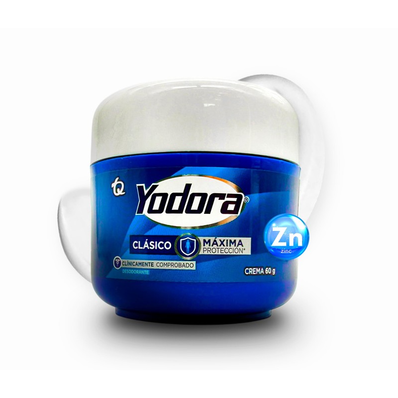 YAHVE Desodorante Yodora Clsico mxima proteccin. 2.11oz Desodorante Yodora Mxima