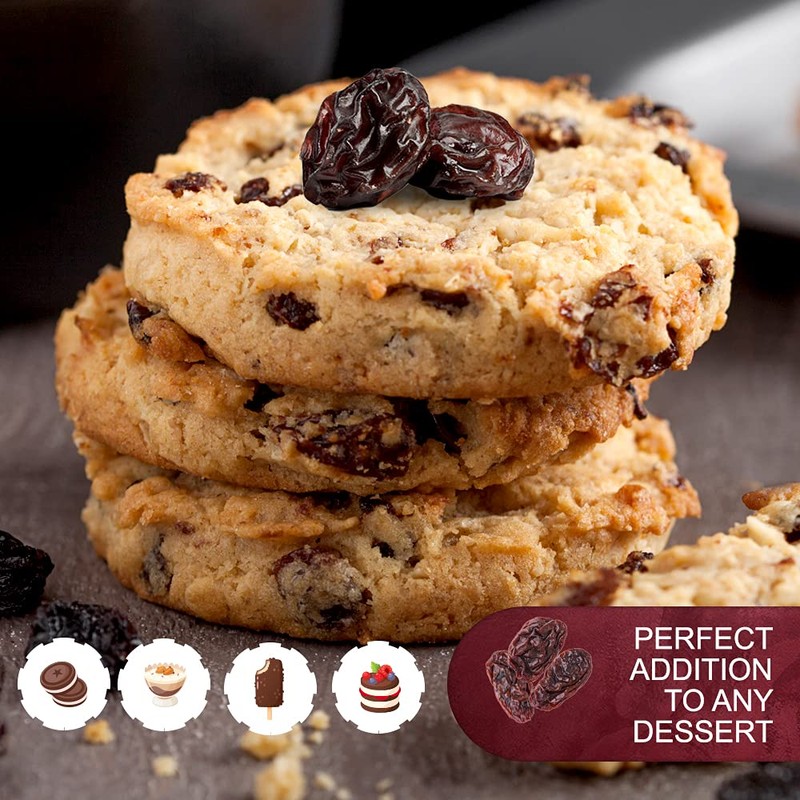 Dried Dark Raisins, 5 lb in Resealable Bag • Natural