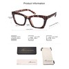 AMOMOMA 3 Pack Trendy Oversized Blue Light Stylish Readers for