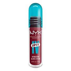 NYX PROFESSIONAL MAKEUP Lip IV Hydrating Glossy Lip Stain with 12HR Hydration - Bubblegum Burst (Pink)