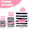 YIMIKE Thank You Merchandise Bags,100pcs 3 Size Mixed Plastic Retail