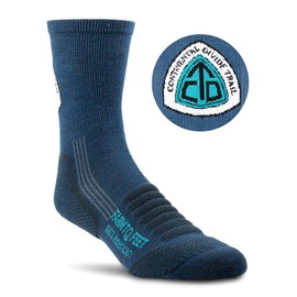 Farm to Feet Grays Peak 3/4 Crew Light Targeted Cushion Merino Wool Socks (Denim, Large)