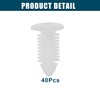 ACROPIX Universal 8mm Push Bumper Fastener Rivet Clips White -