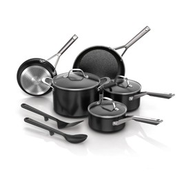 Ninja NeverStick 10-Piece Cookware Set – Nonstick Pots and Pans Set with Lids, Hard-Anodized, Oven Safe, Scratch Resistant, Dishwasher Safe, Induction Compatible