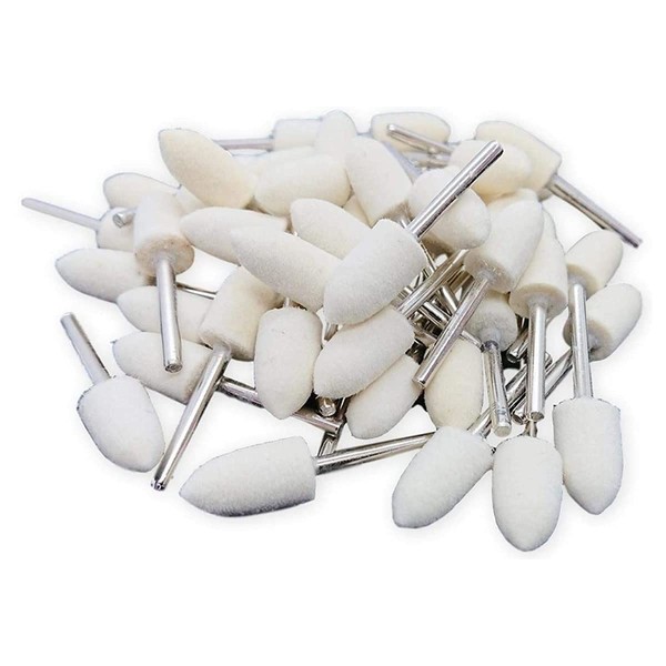 ENN LLC Felt Buff Bullet Type, Shaft Diameter 0.1 inch