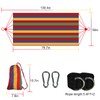 SZHLUX Double Hammock,Cotton Hammock Portable Hammock with Carry Bag,Perfect Camping