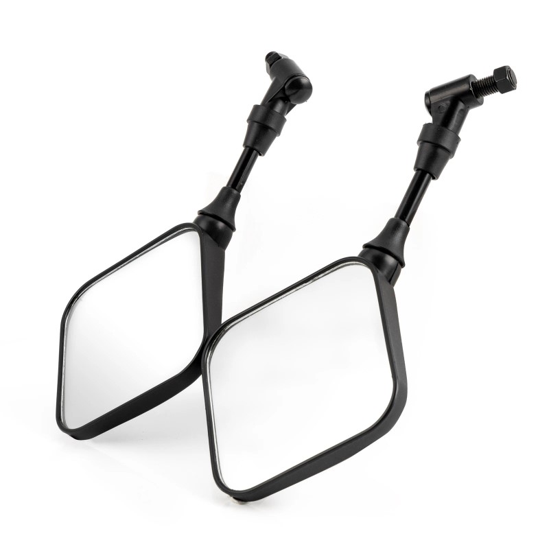 TWOM Black Dual Sport Motorcycle Side Mirrors For Suzuki DR200
