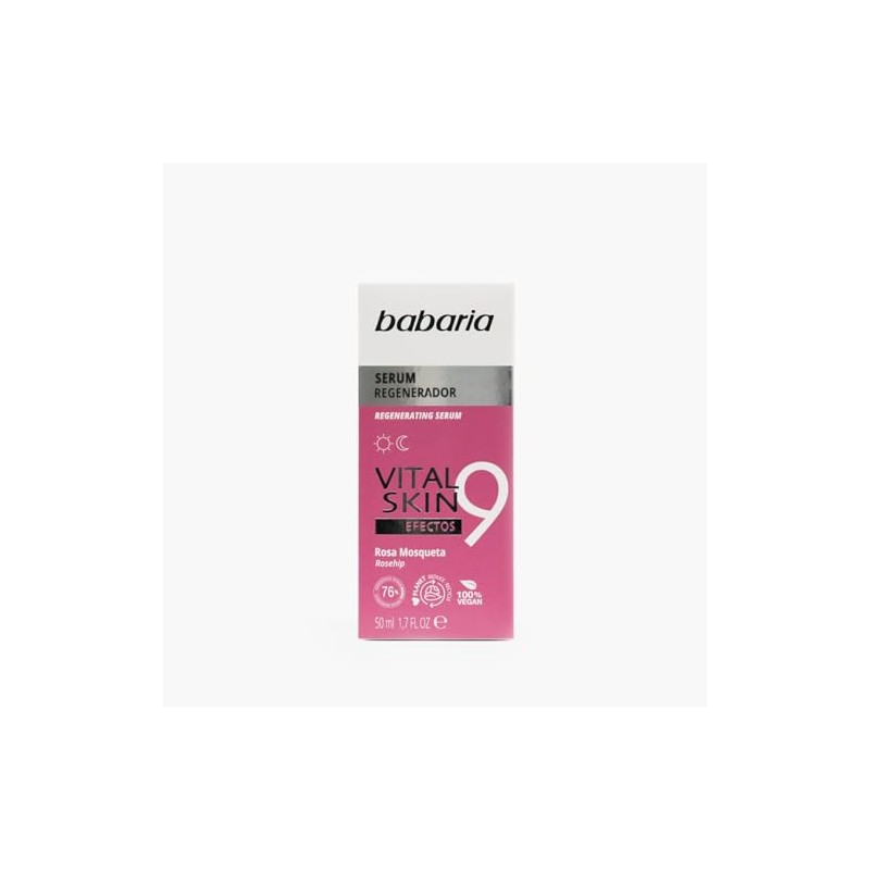 Babaria Serum 9 Efectos Vital Skin, Rosa Mosqueta, 50 ml