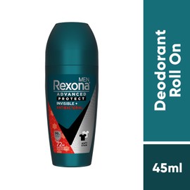 Rexona Men Deodorant Roll On 45ml - Invisible + Antibacterial