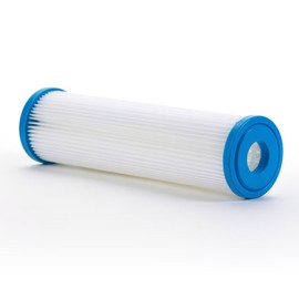 Hydronix SPC-25-1020 Universal Whole House Sediment Pleated Water Filter, Washable and Reusable, 2.5" x 10" - 20 micron
