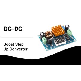 Step Up Boost Converter Module XL6009 DC to DC 3.0-30 V to 5-35 V Output Voltage Adjustable Step-up Circuit Board Apply to Laptops Voltage Regulator for Solar Panels