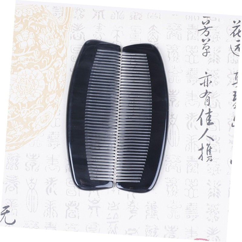Baluue Natural Horn Hair Comb Thickened Design for Smoothing Massaging