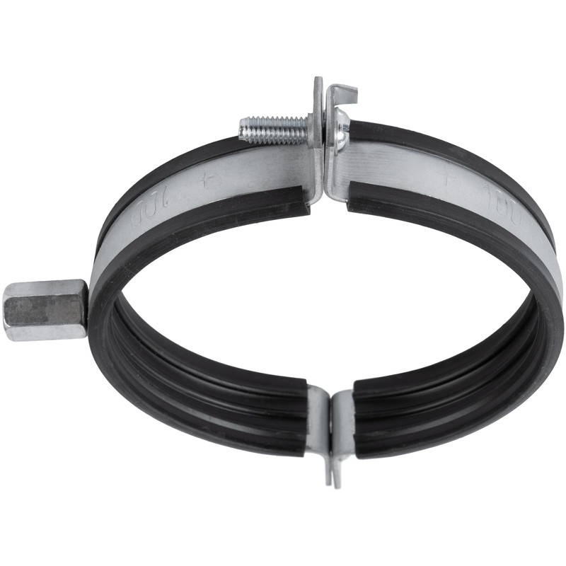 5" Inch Galvanized Pipe Hanger with Rubber - Conduit Mounting