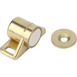 Generic Juego de Cierre Magnético para Puerta de Gabinete de Estilo Antiguo Dorado para Muebles, Armario, TV, Accesorio de Hardware con Material de Aleación de Zinc para Mejoras en el Hogar