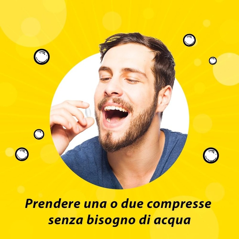 Citrosodina Masticabile Effervescente Digestivo per Digestione Difficile con Acido Citrico