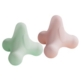 FRCOLOR 2Pcs Portable Massage Ball Lightweight Back and Neck Massaging Balls for Sore Muscle Relief Durable Tpe Material for Home and Gym Use Easy Control for Optimal Massage