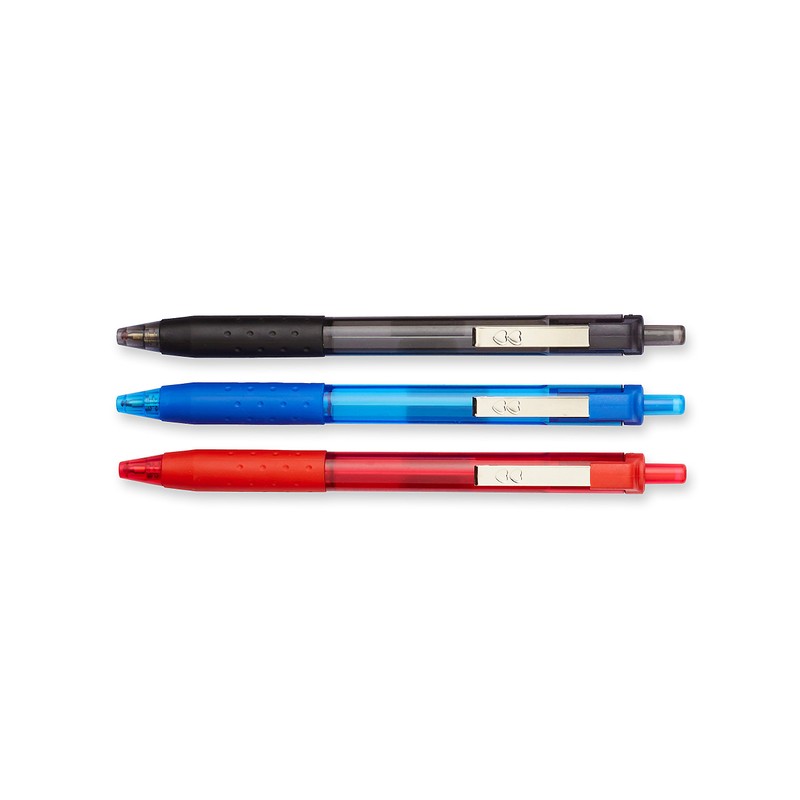 Paper Mate InkJoy 300RT Retractable Ballpoint Pens, Medium Point, Black/Red/Blue
