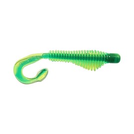 B Fish N Tackle Authenx Moxi Chartreuse/Green Core (4")