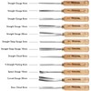 IMOTECHOM 12-Pieces Woodworking Wood Carving Tools Chisel Set with Canvas
