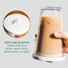 ALINK Bubble Tea Cup, Drinking Cup with Lid and Straw,