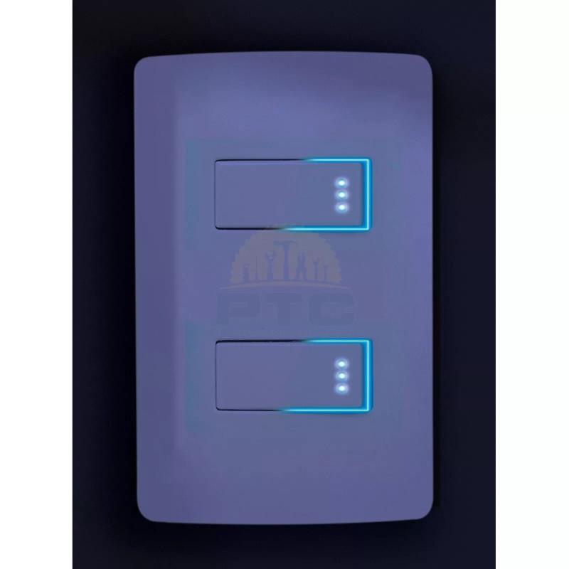 Volteck APSEP-IB Single switch with pilot light, Italian line, white