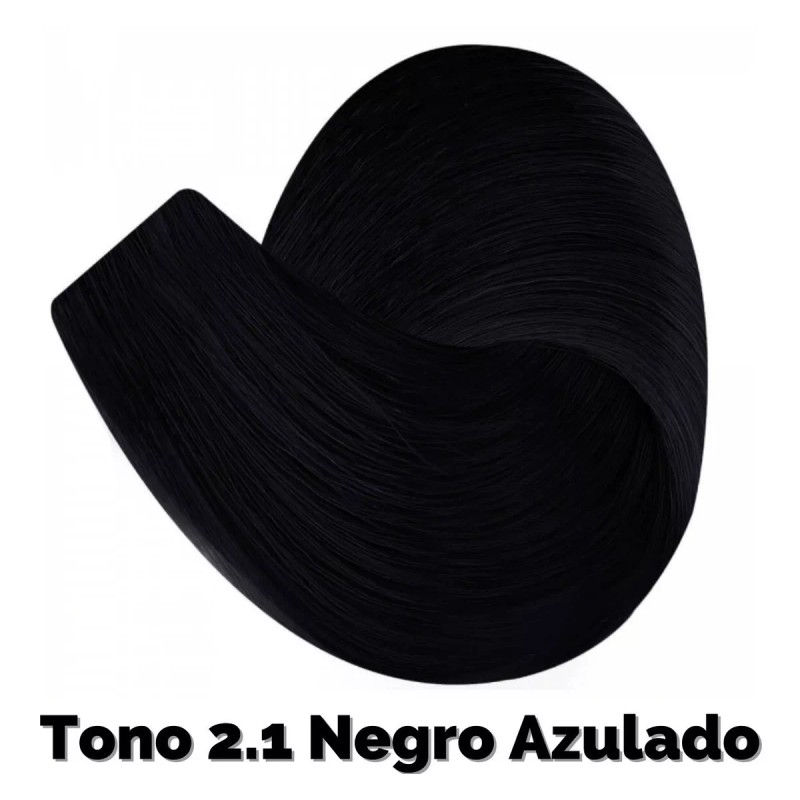 Nutrapel Color Tech Tinte Profesional Tono 2.1 Negro Azulado Tubo