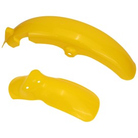 Front Rear Fender Set Fit for Suzuki JR50 1978-1999 Dirt Bike Fender Yellow
