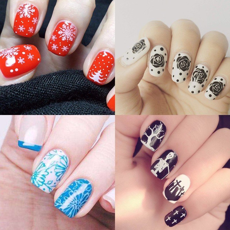Biutee Nail Image Plate Set of 12 Nail Plates 1