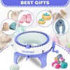BZVV Knitting Machine for SENTRO 48 Needles Smart Knitting Crochet