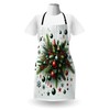 Ambesonne Christmas Apron Pack of 2, Holiday Season Botanical Themed