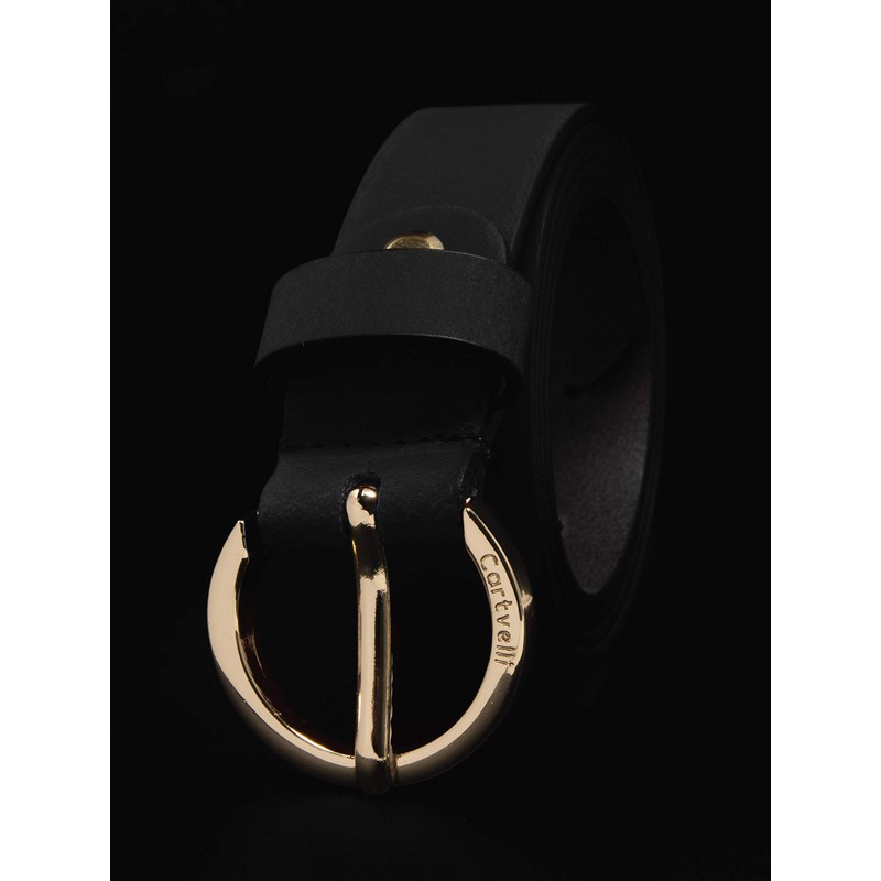 Cartvelli Women's Leather Belt 2.5 cm Narrow with Gift Box