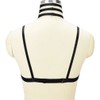 HJZLSSYS Women Harness Elastic Cupless Cage Bra Hollow Out Strappy