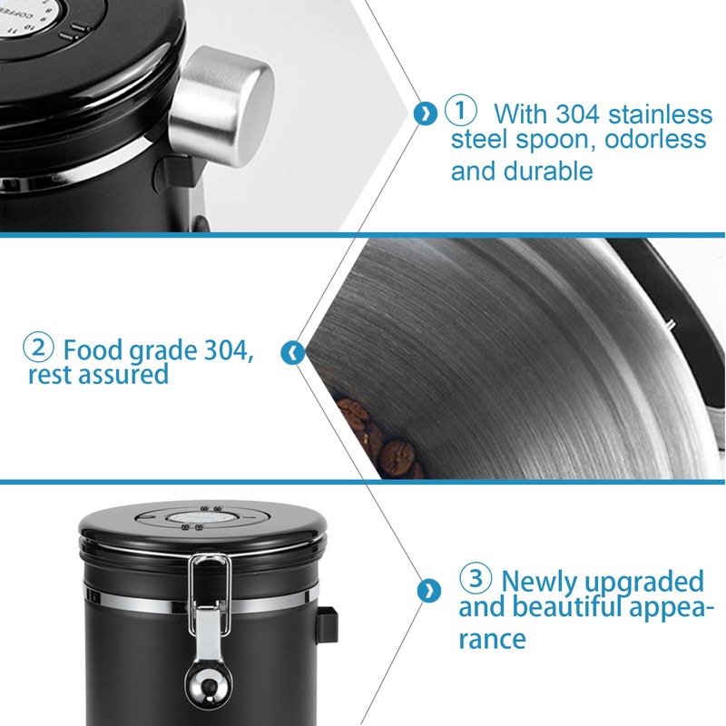 1.8L 304 Stainless Steel Sealing Can Airtight Storage Container with