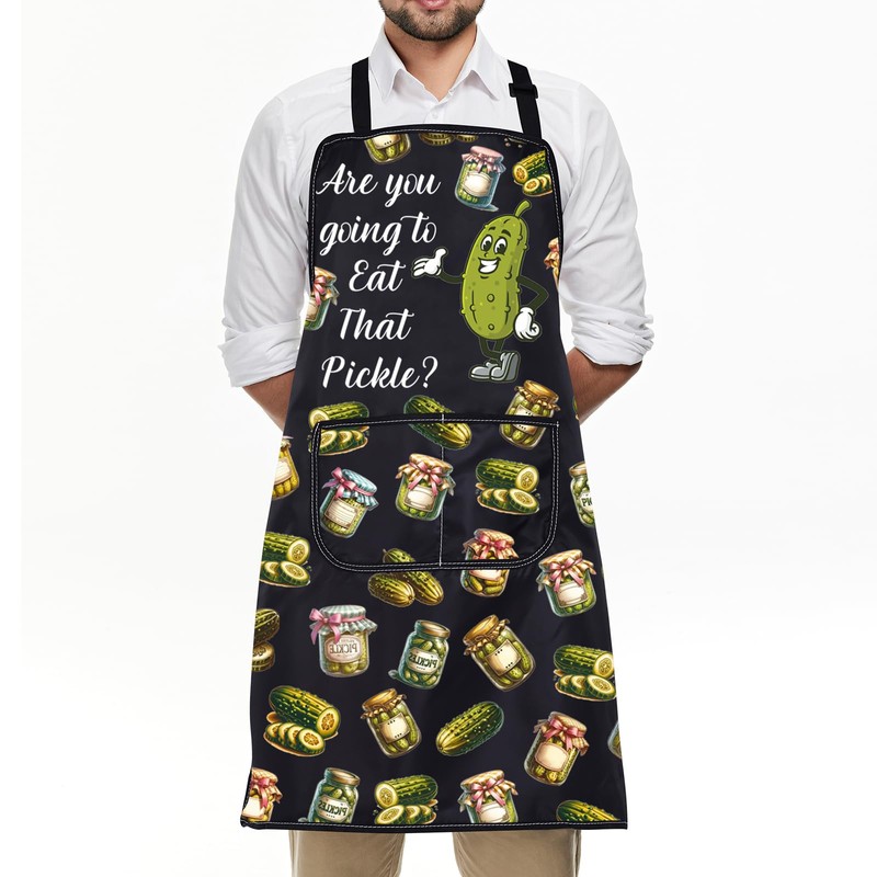 ENSIANTH Pickle Aprons for Women Men Pickle Gifts for Pickle