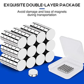 20PCS imanes de nevera, imanes de refrigerador para pizarra blanca, plata | Pequeños pernos magnéticos de acero inoxidable fuertes para oficina, aula,
