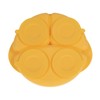 Nuby Silicone Round Suction Plate with Lid – Spill-Free, Dishwasher-Safe,